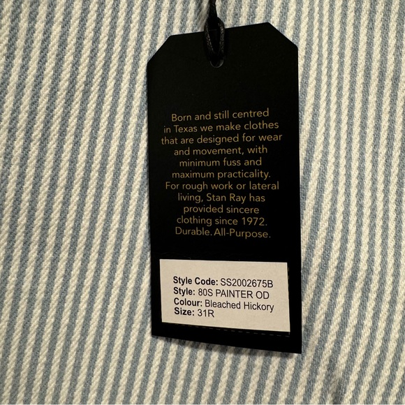 Stan Ray 80’s Painter Pant Bleached Hickory - Picture 6 of 6